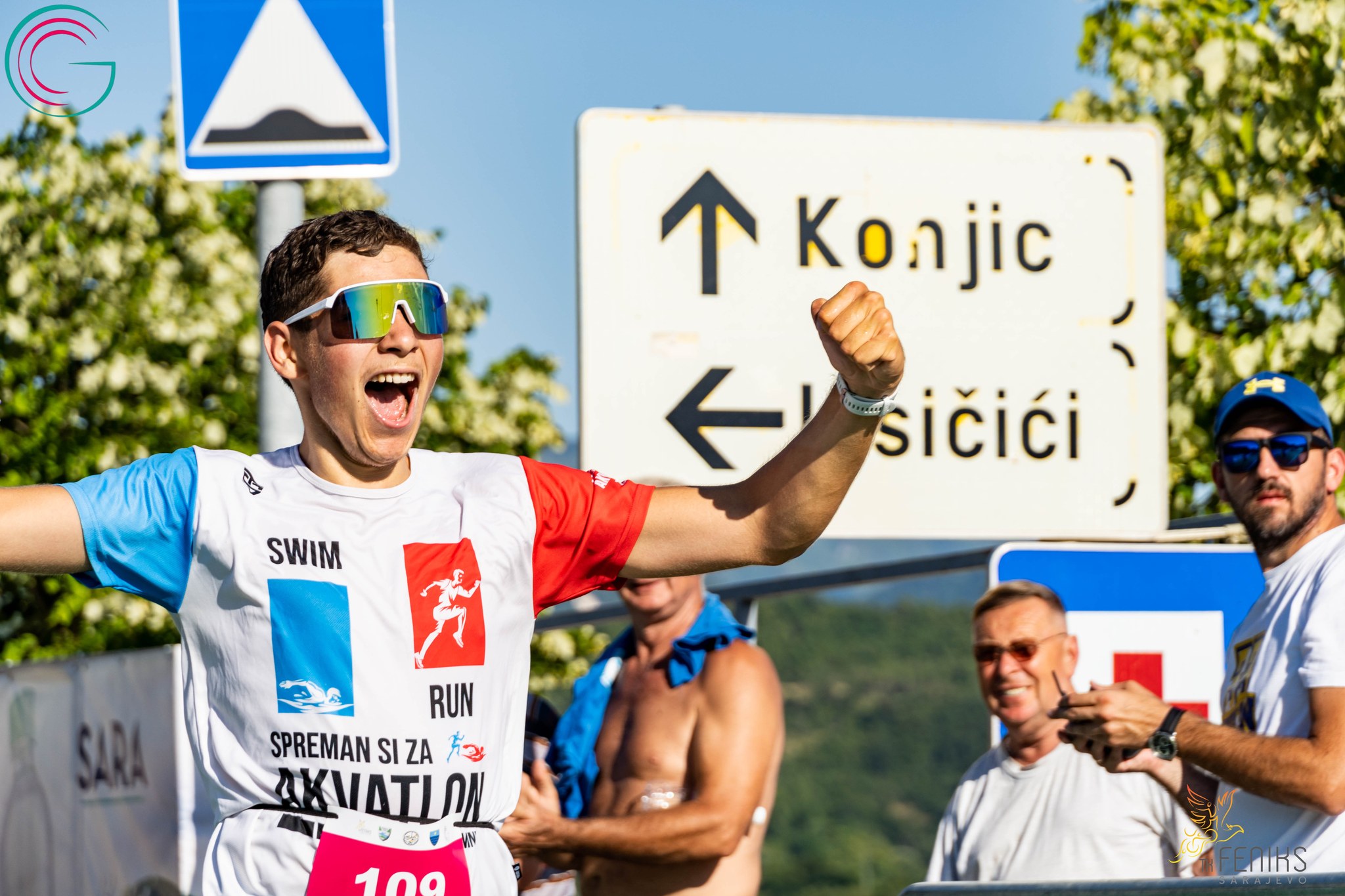 Proslava na triatlonu